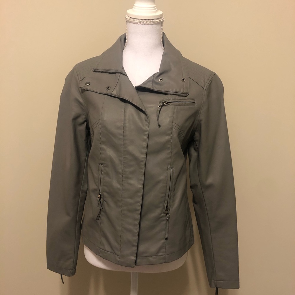 Apt 9 faux leather jacket - Grey